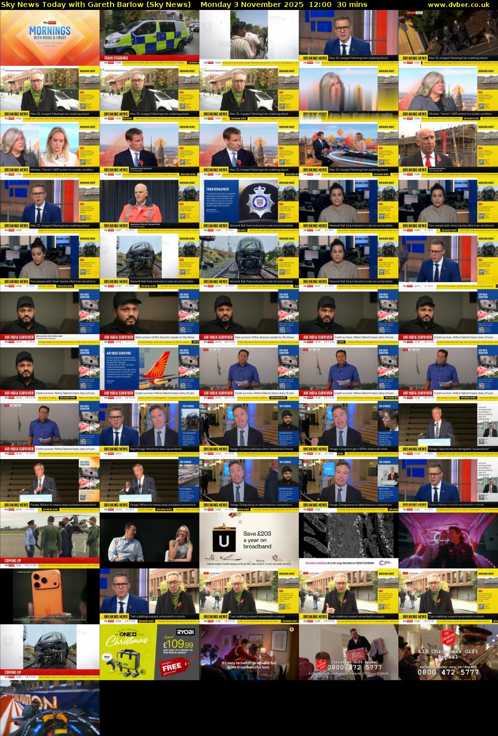 Sky News Today with Gareth Barlow (Sky News) Monday 3 November 2025 12:00 - 12:30