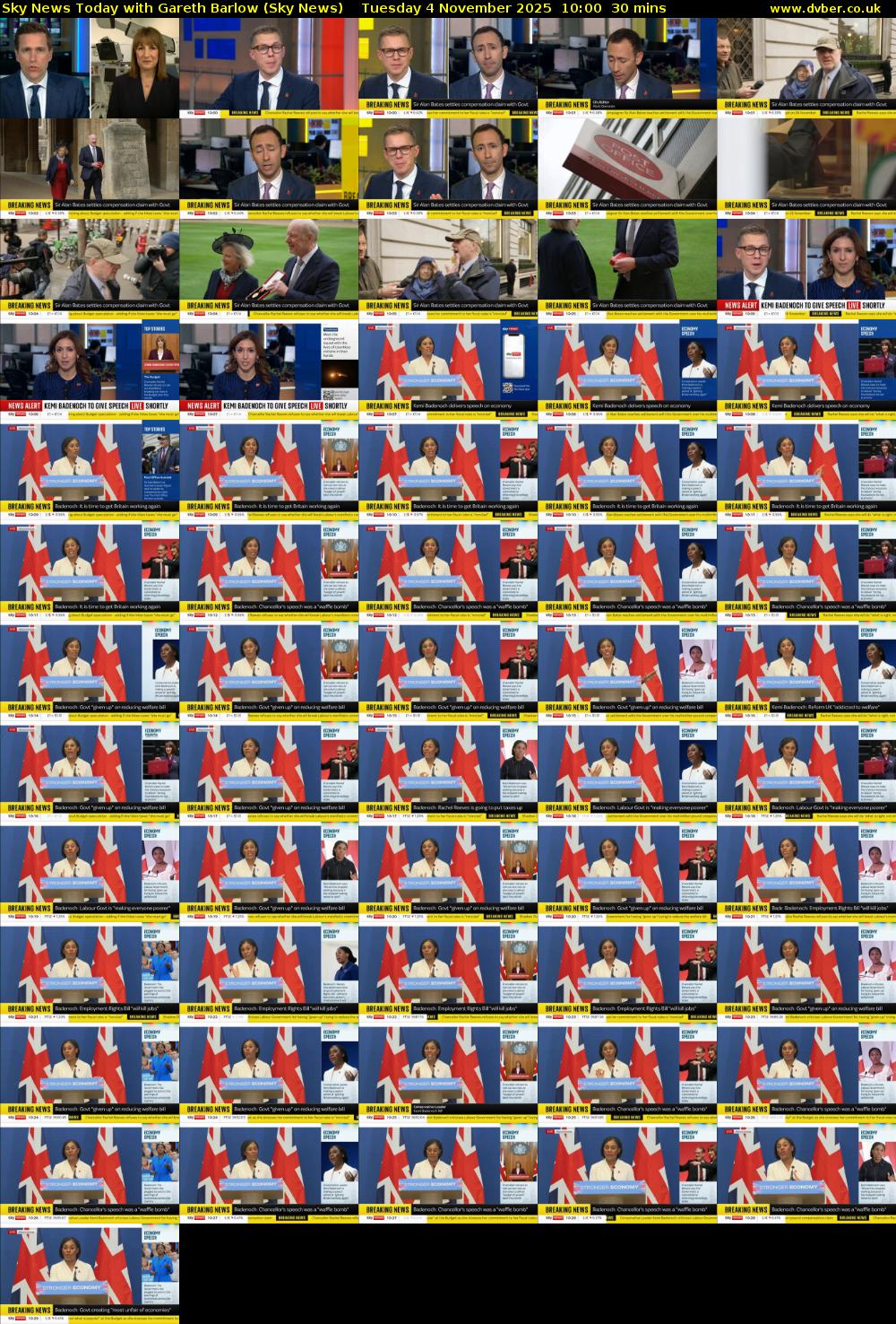 Sky News Today with Gareth Barlow (Sky News) Tuesday 4 November 2025 10:00 - 10:30