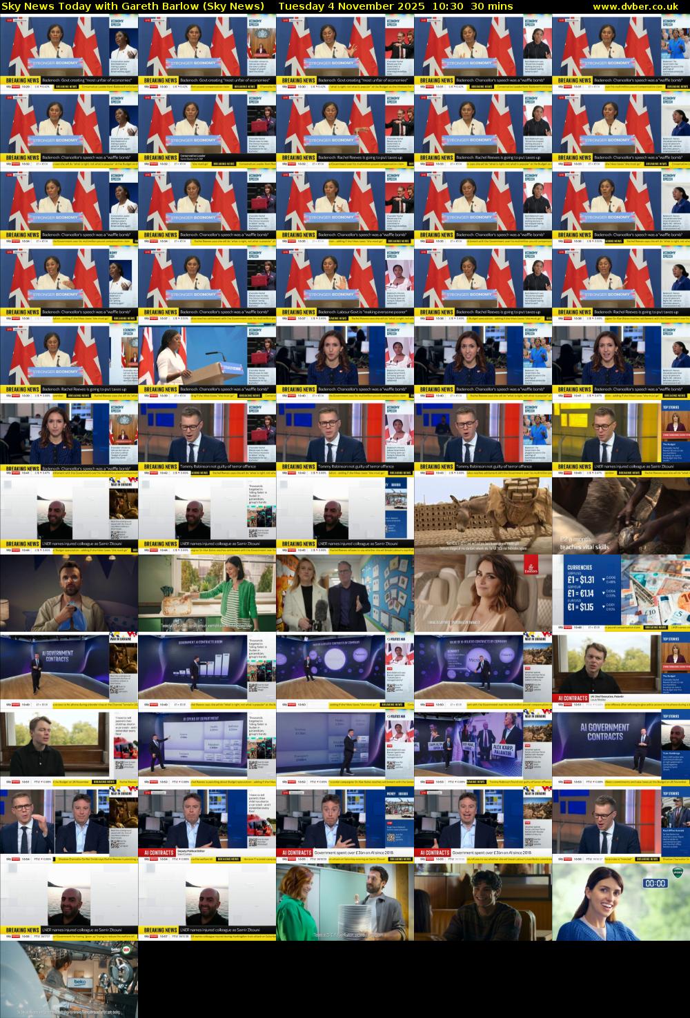 Sky News Today with Gareth Barlow (Sky News) Tuesday 4 November 2025 10:30 - 11:00