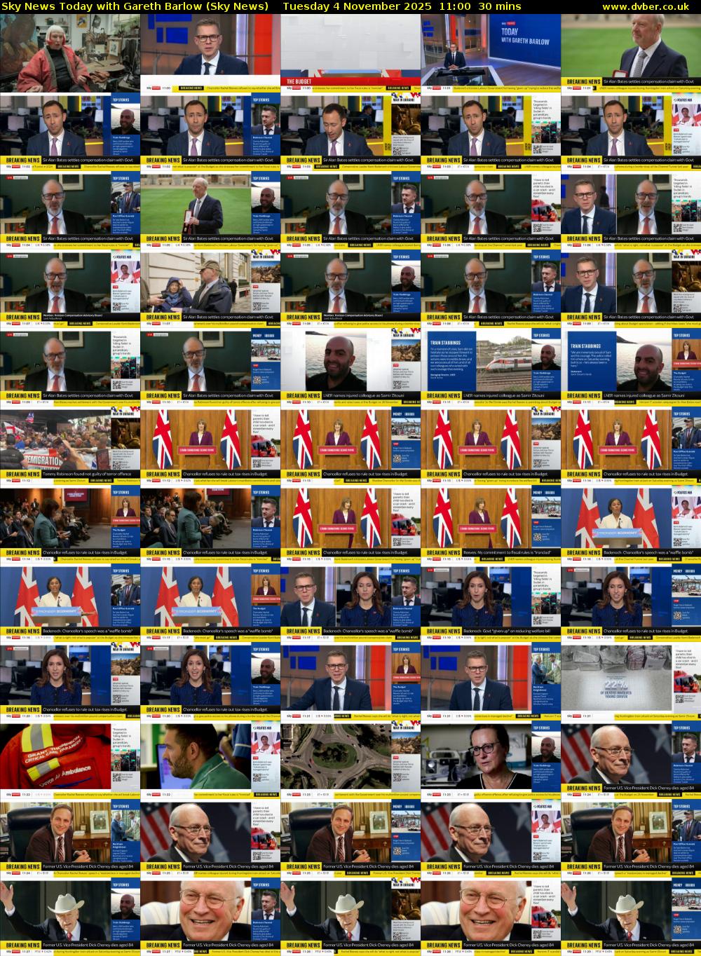 Sky News Today with Gareth Barlow (Sky News) Tuesday 4 November 2025 11:00 - 11:30