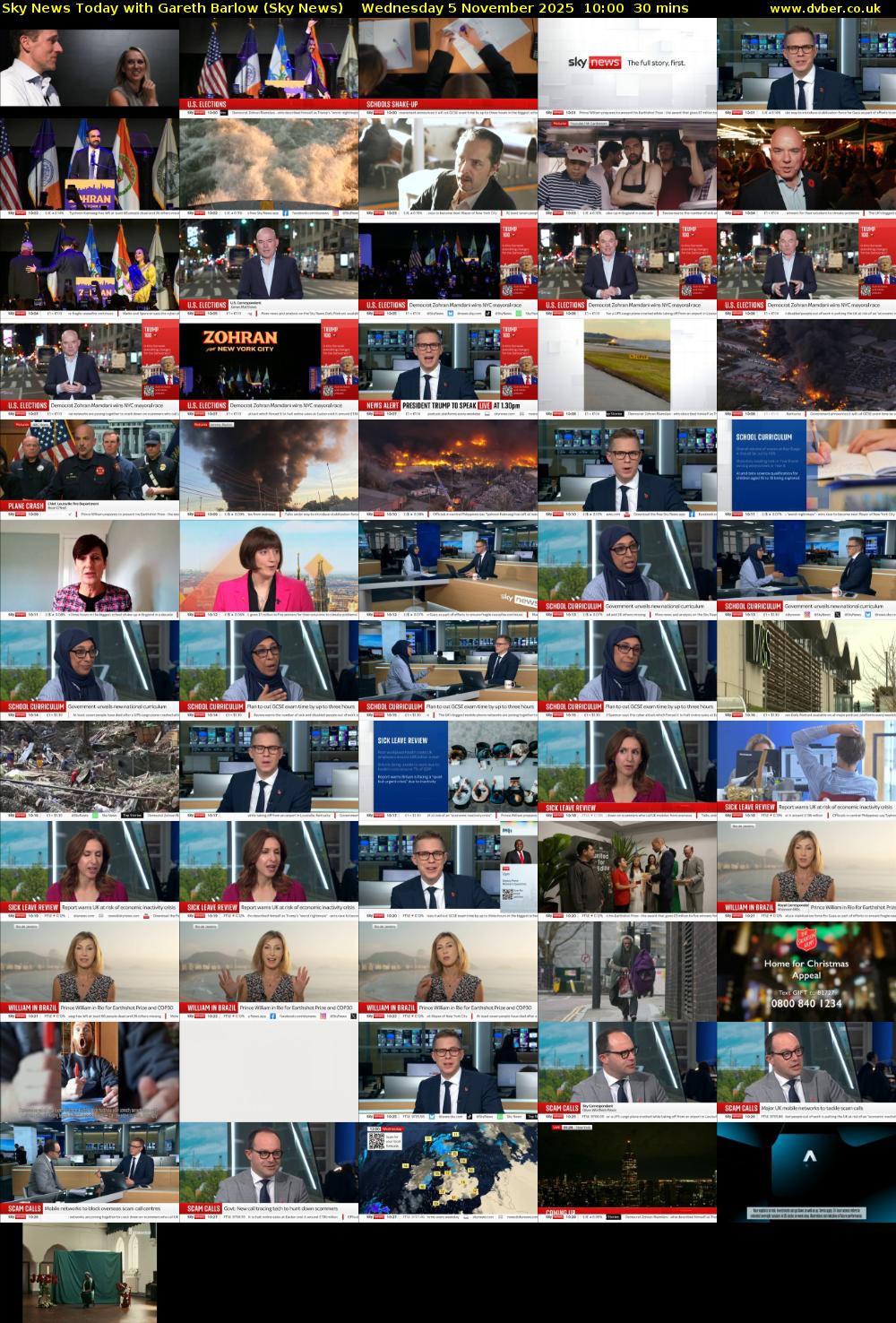 Sky News Today with Gareth Barlow (Sky News) Wednesday 5 November 2025 10:00 - 10:30