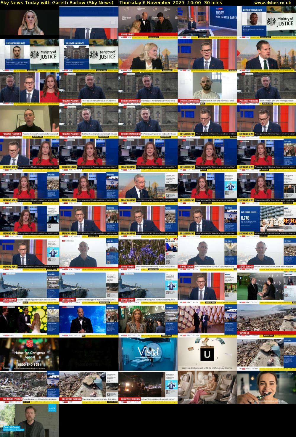 Sky News Today with Gareth Barlow (Sky News) Thursday 6 November 2025 10:00 - 10:30