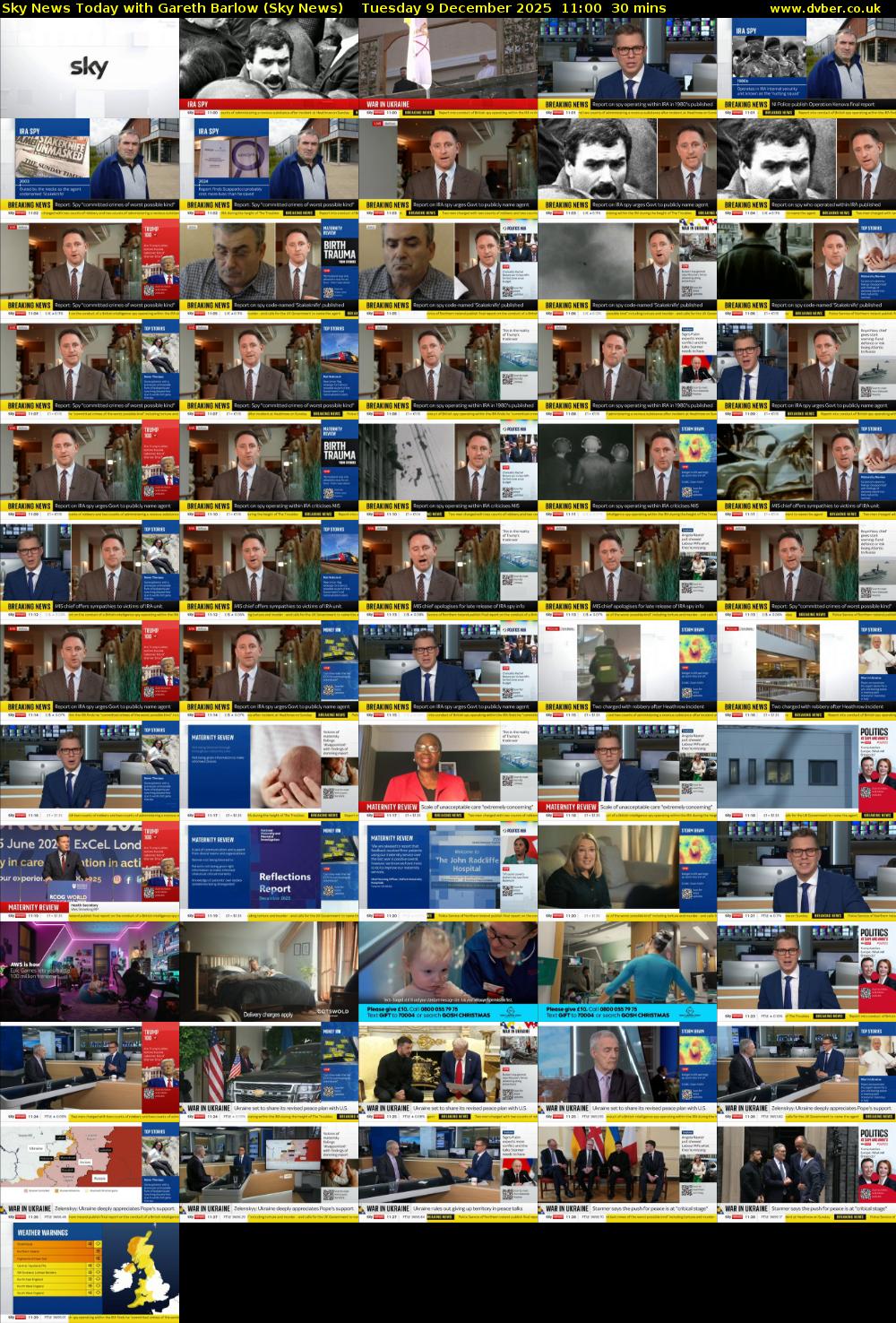 Sky News Today with Gareth Barlow (Sky News) Tuesday 9 December 2025 11:00 - 11:30
