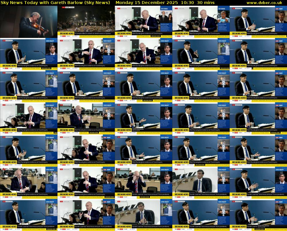 Sky News Today with Gareth Barlow (Sky News) Monday 15 December 2025 10:30 - 11:00