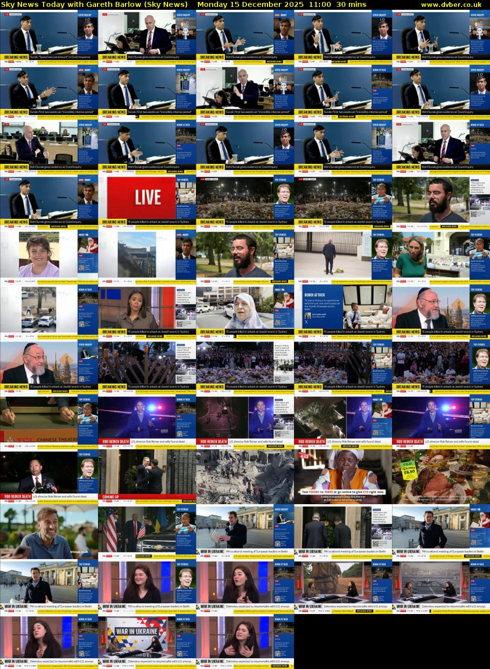 Sky News Today with Gareth Barlow (Sky News) Monday 15 December 2025 11:00 - 11:30