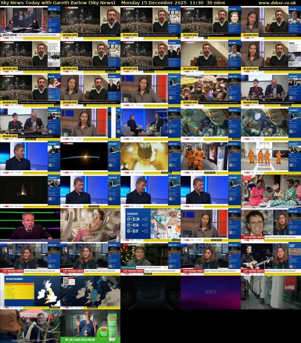 Sky News Today with Gareth Barlow (Sky News) Monday 15 December 2025 11:30 - 12:00