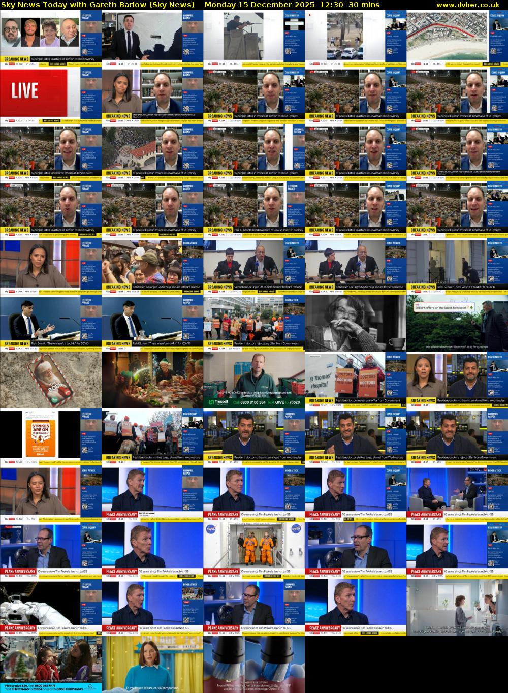 Sky News Today with Gareth Barlow (Sky News) Monday 15 December 2025 12:30 - 13:00