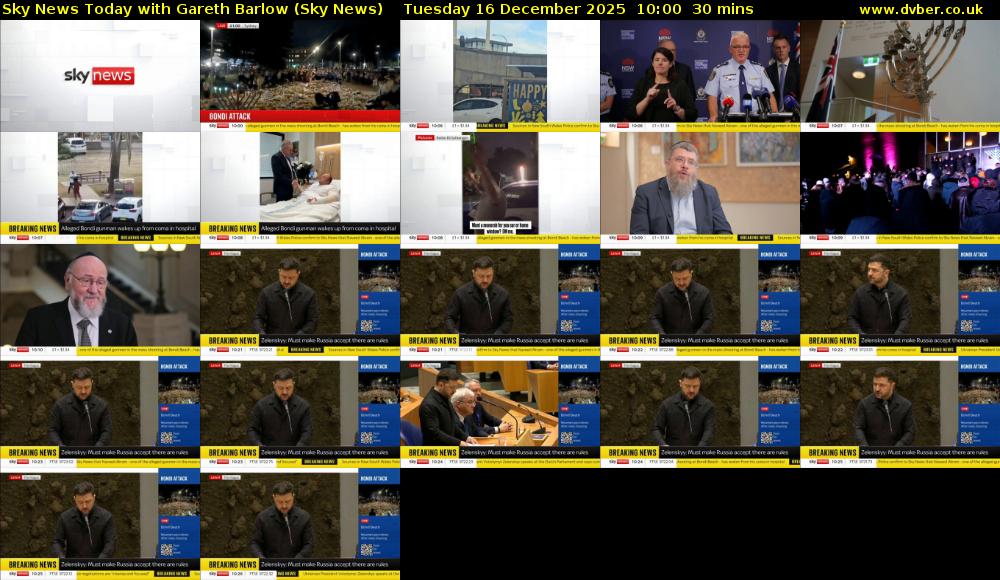 Sky News Today with Gareth Barlow (Sky News) Tuesday 16 December 2025 10:00 - 10:30