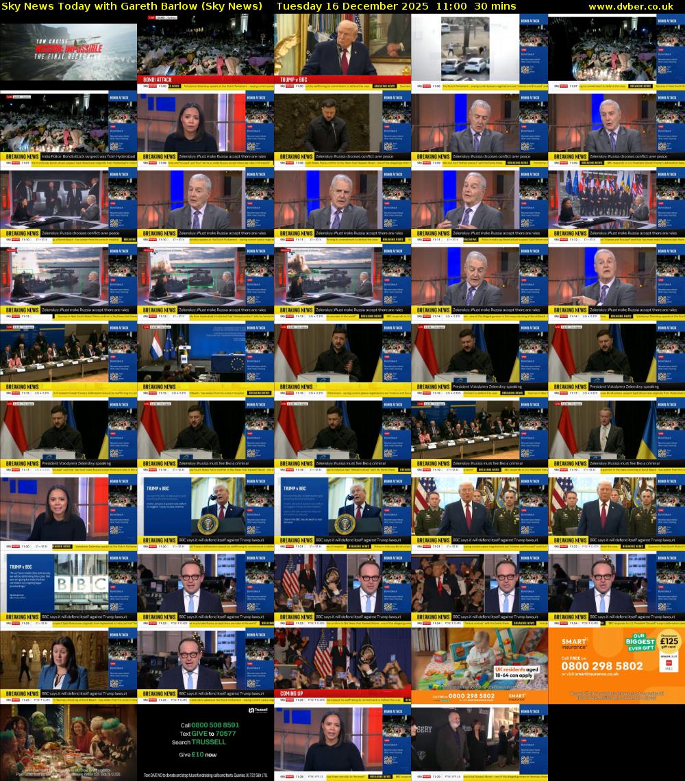 Sky News Today with Gareth Barlow (Sky News) Tuesday 16 December 2025 11:00 - 11:30