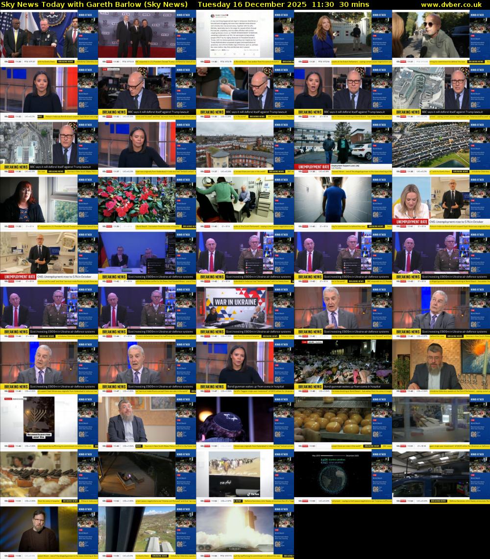 Sky News Today with Gareth Barlow (Sky News) Tuesday 16 December 2025 11:30 - 12:00
