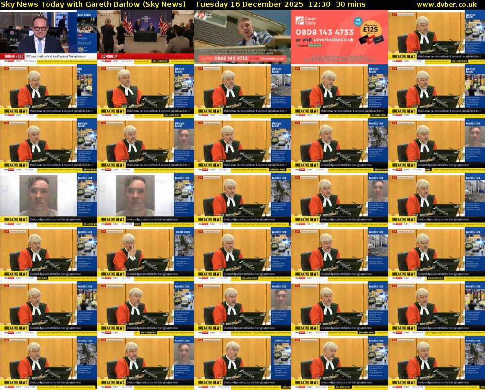 Sky News Today with Gareth Barlow (Sky News) Tuesday 16 December 2025 12:30 - 13:00