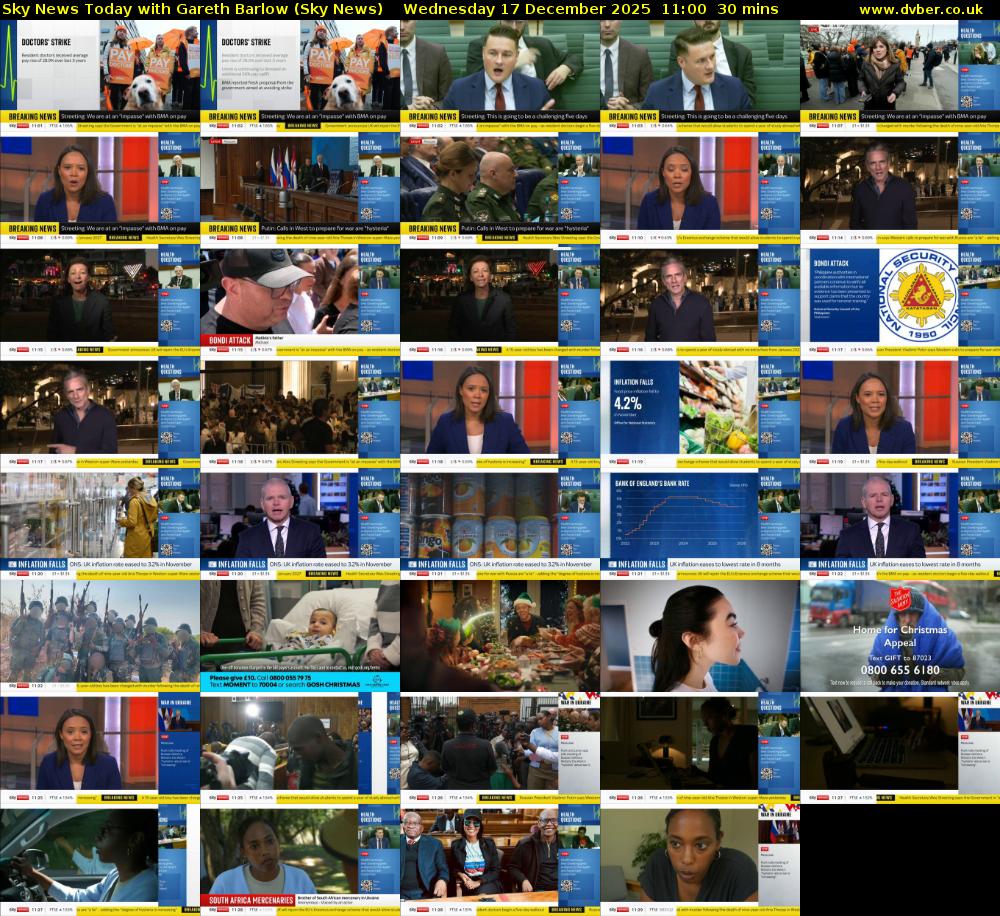 Sky News Today with Gareth Barlow (Sky News) Wednesday 17 December 2025 11:00 - 11:30