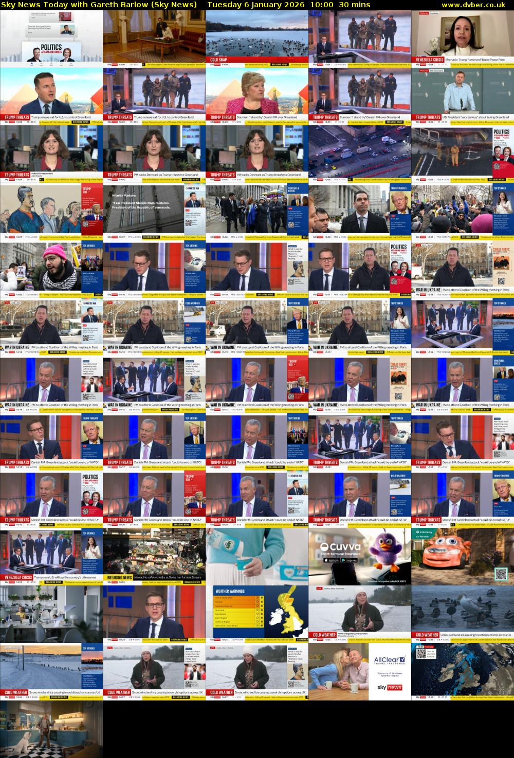Sky News Today with Gareth Barlow (Sky News) Tuesday 6 January 2026 10:00 - 10:30