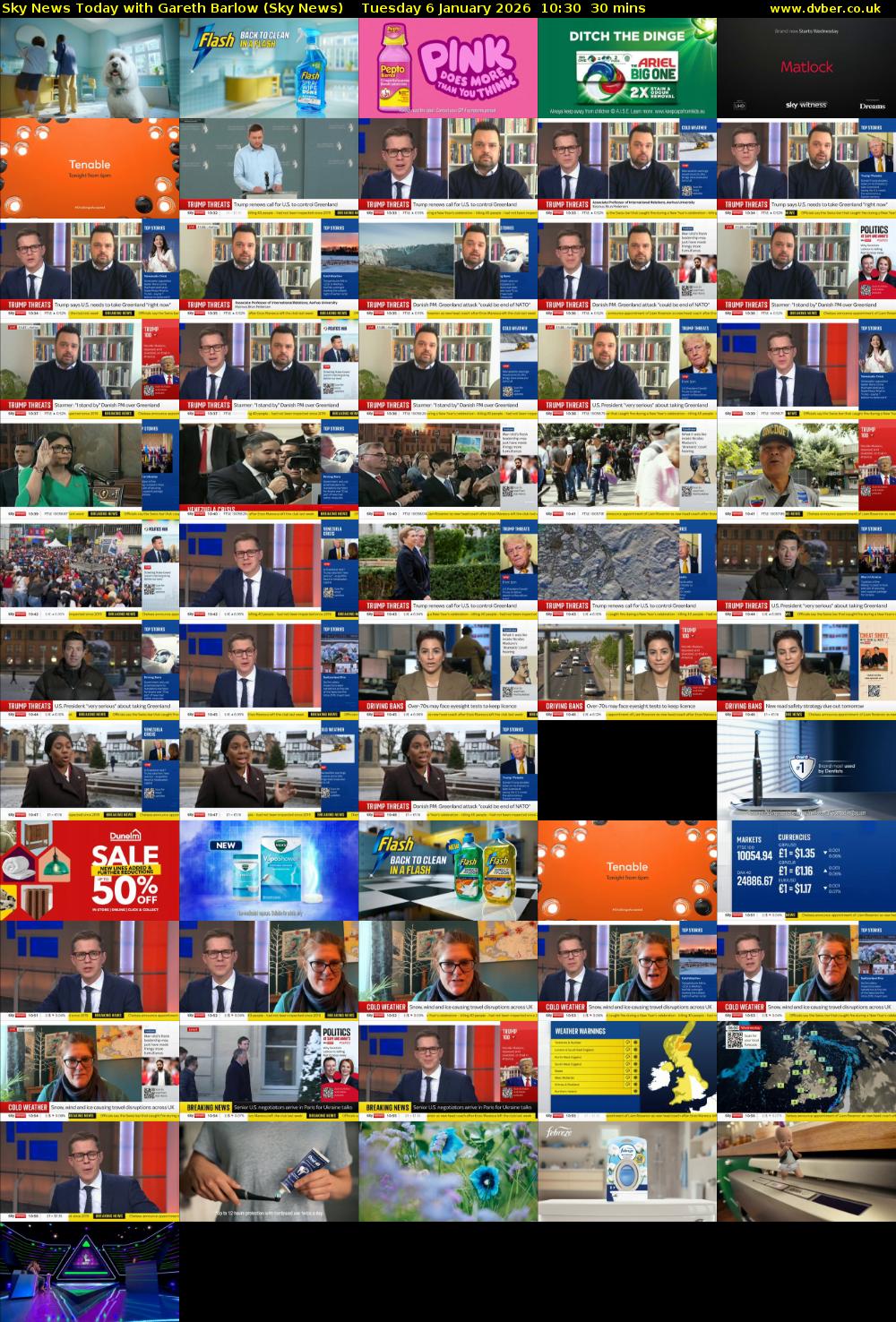 Sky News Today with Gareth Barlow (Sky News) Tuesday 6 January 2026 10:30 - 11:00