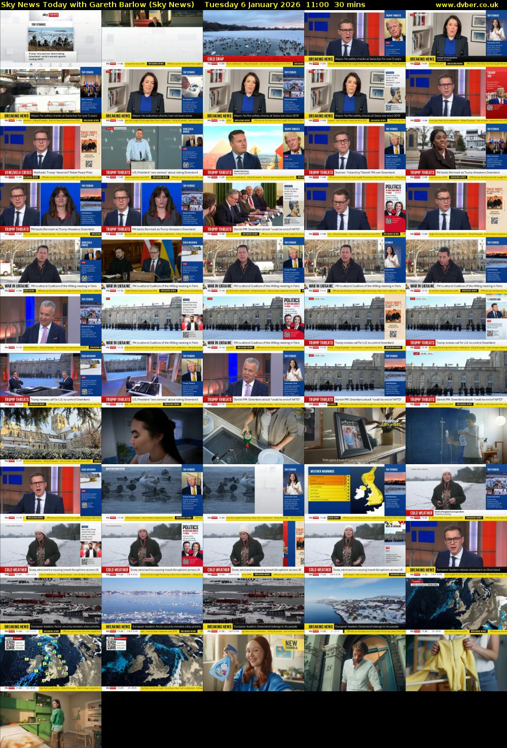 Sky News Today with Gareth Barlow (Sky News) Tuesday 6 January 2026 11:00 - 11:30