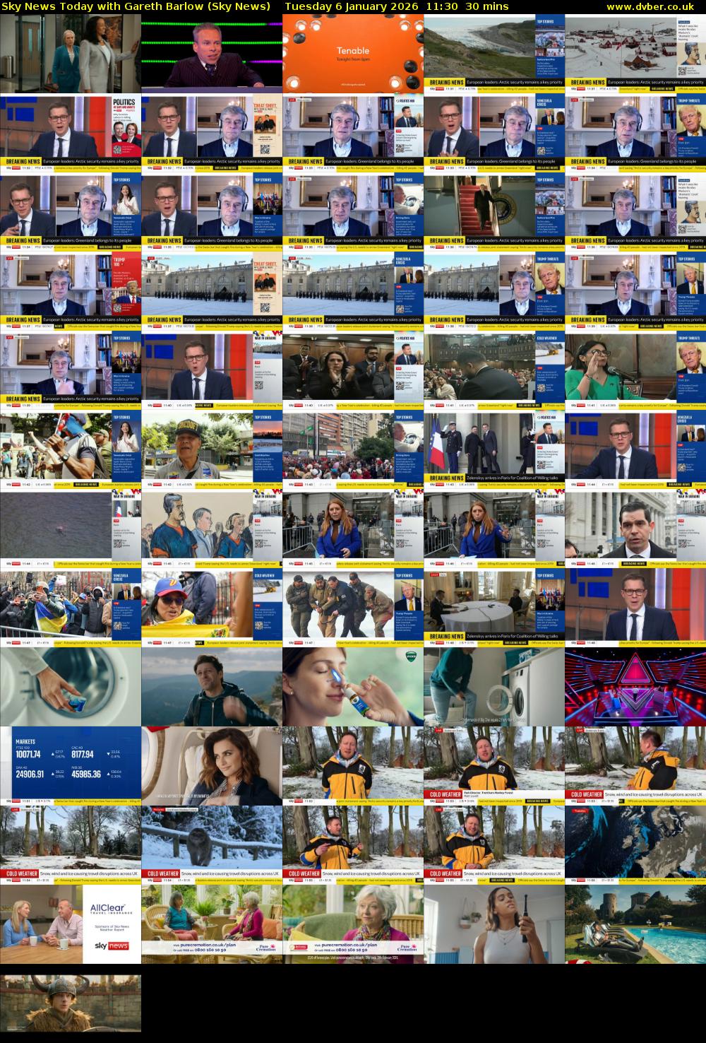 Sky News Today with Gareth Barlow (Sky News) Tuesday 6 January 2026 11:30 - 12:00