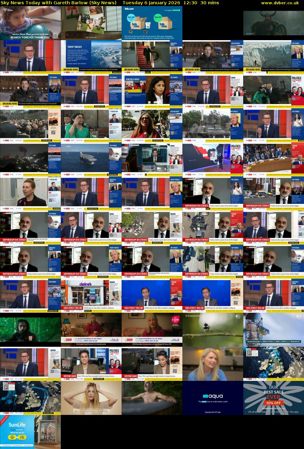 Sky News Today with Gareth Barlow (Sky News) Tuesday 6 January 2026 12:30 - 13:00