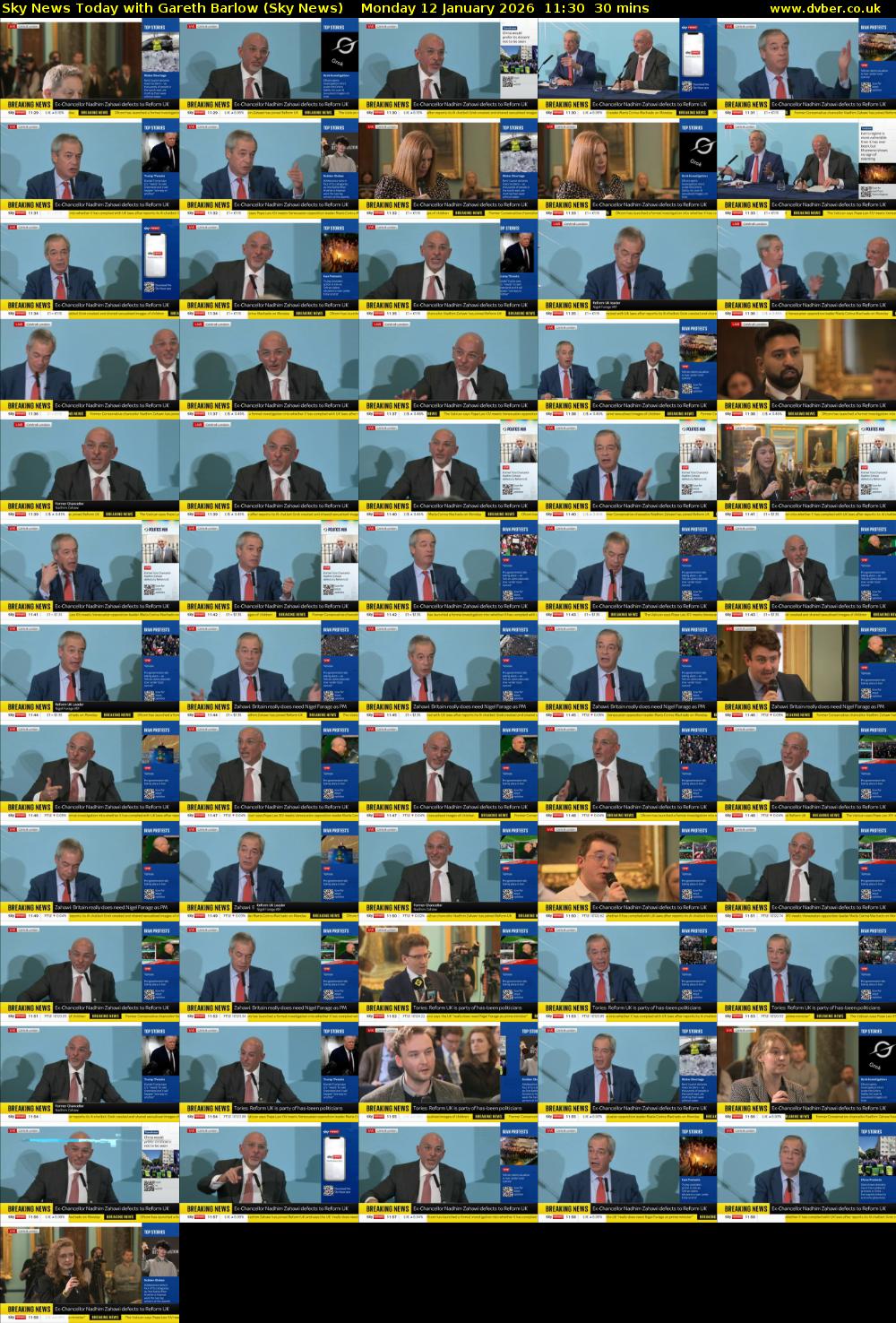 Sky News Today with Gareth Barlow (Sky News) Monday 12 January 2026 11:30 - 12:00