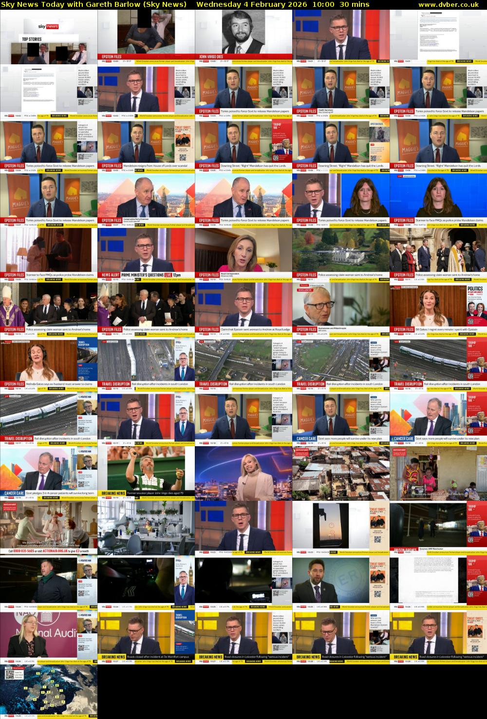 Sky News Today with Gareth Barlow (Sky News) Wednesday 4 February 2026 10:00 - 10:30