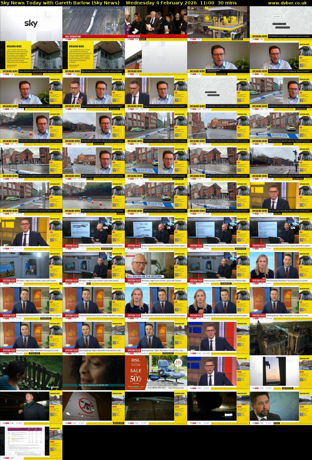 Sky News Today with Gareth Barlow (Sky News) Wednesday 4 February 2026 11:00 - 11:30