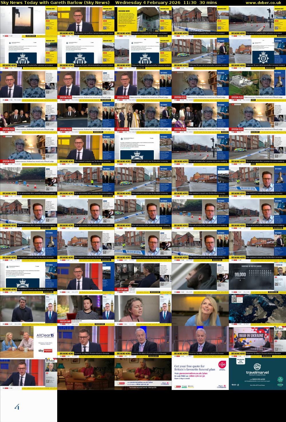 Sky News Today with Gareth Barlow (Sky News) Wednesday 4 February 2026 11:30 - 12:00