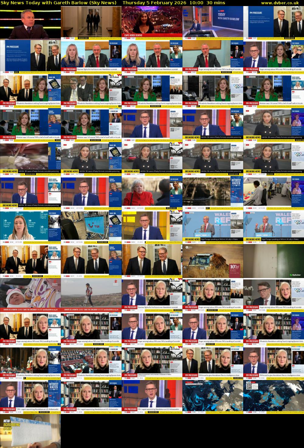 Sky News Today with Gareth Barlow (Sky News) Thursday 5 February 2026 10:00 - 10:30