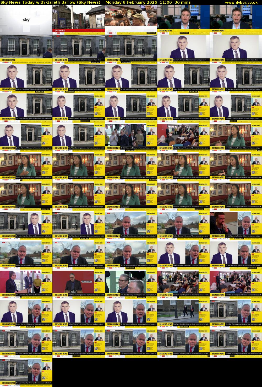 Sky News Today with Gareth Barlow (Sky News) Monday 9 February 2026 11:00 - 11:30