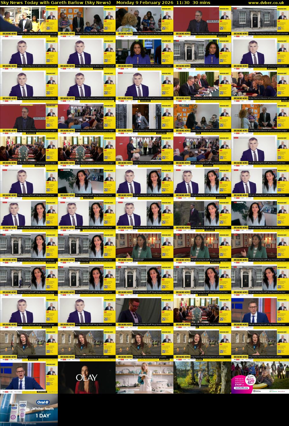 Sky News Today with Gareth Barlow (Sky News) Monday 9 February 2026 11:30 - 12:00