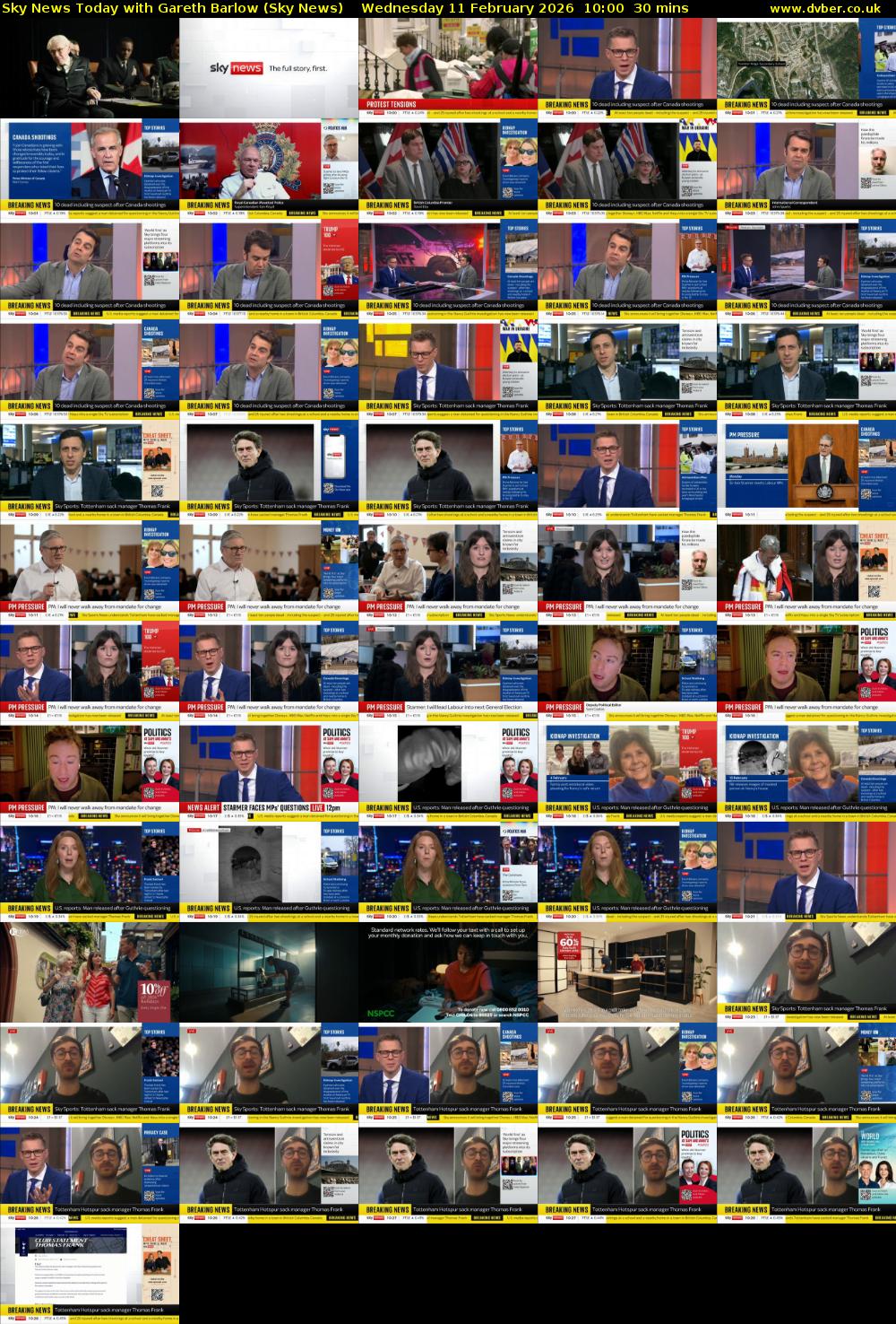 Sky News Today with Gareth Barlow (Sky News) Wednesday 11 February 2026 10:00 - 10:30