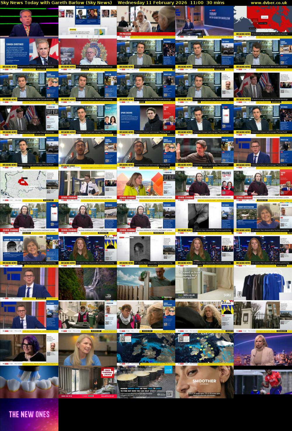 Sky News Today with Gareth Barlow (Sky News) Wednesday 11 February 2026 11:00 - 11:30