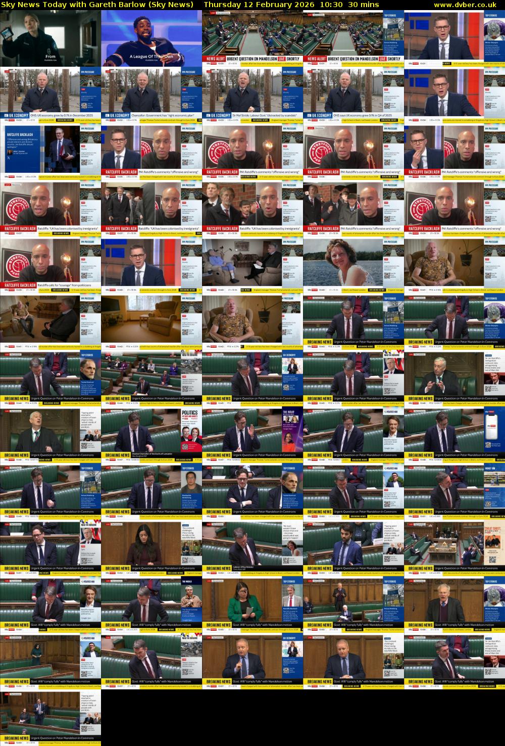 Sky News Today with Gareth Barlow (Sky News) Thursday 12 February 2026 10:30 - 11:00