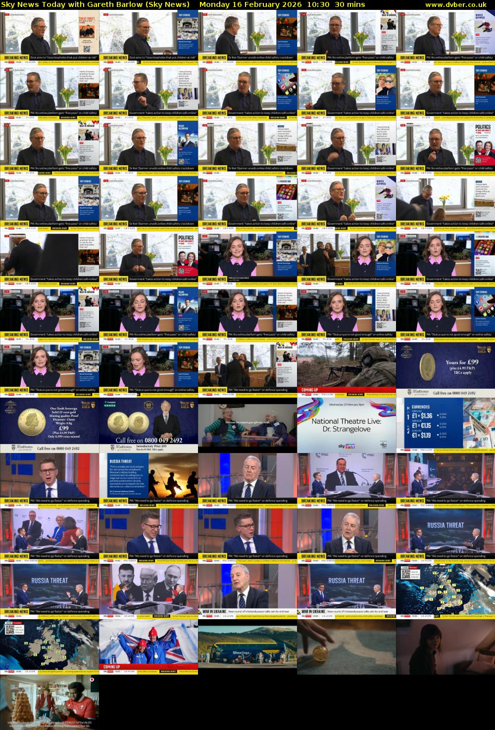 Sky News Today with Gareth Barlow (Sky News) Monday 16 February 2026 10:30 - 11:00