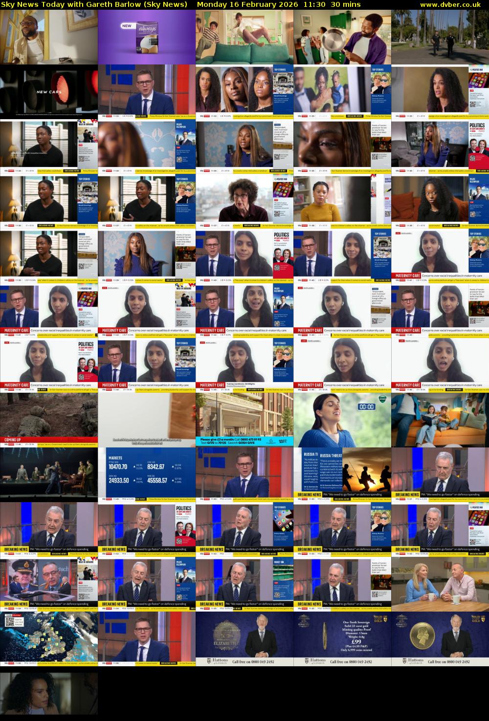 Sky News Today with Gareth Barlow (Sky News) Monday 16 February 2026 11:30 - 12:00