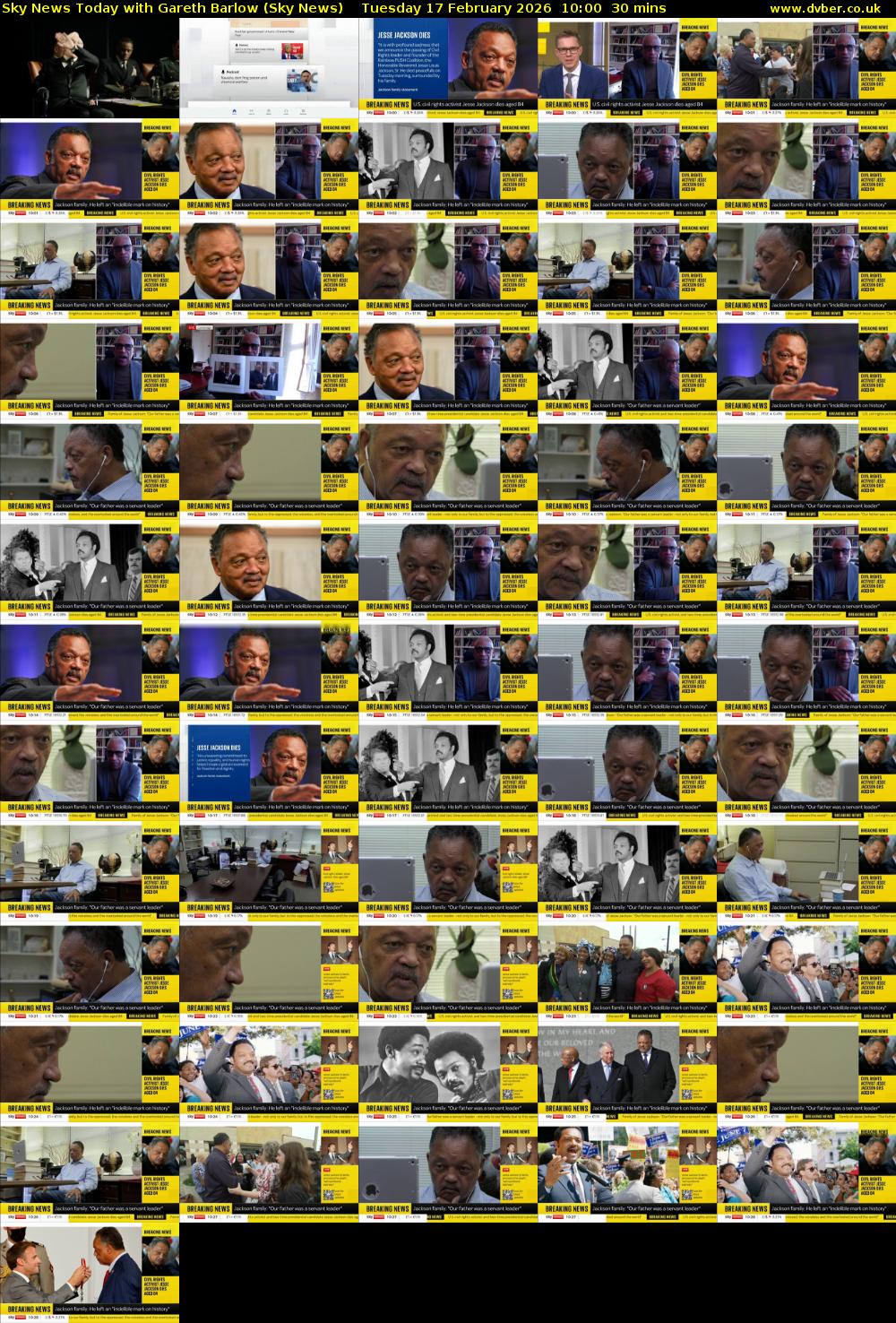 Sky News Today with Gareth Barlow (Sky News) Tuesday 17 February 2026 10:00 - 10:30