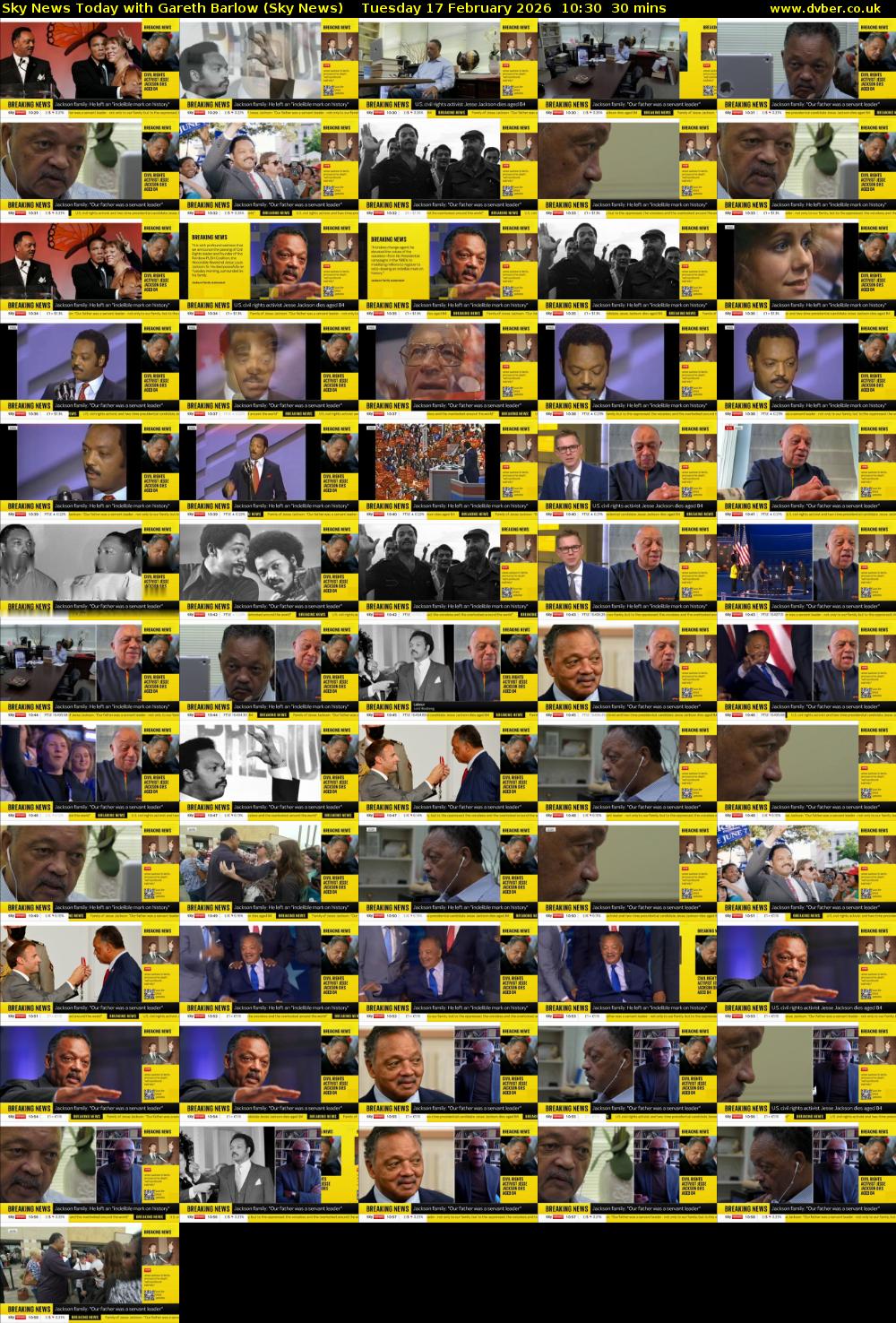 Sky News Today with Gareth Barlow (Sky News) Tuesday 17 February 2026 10:30 - 11:00