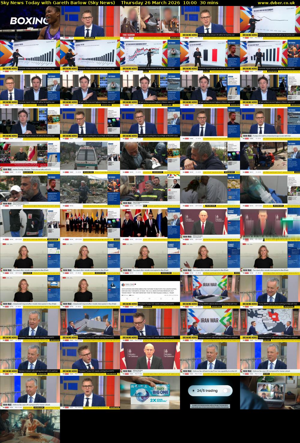 Sky News Today with Gareth Barlow (Sky News) Thursday 26 March 2026 10:00 - 10:30