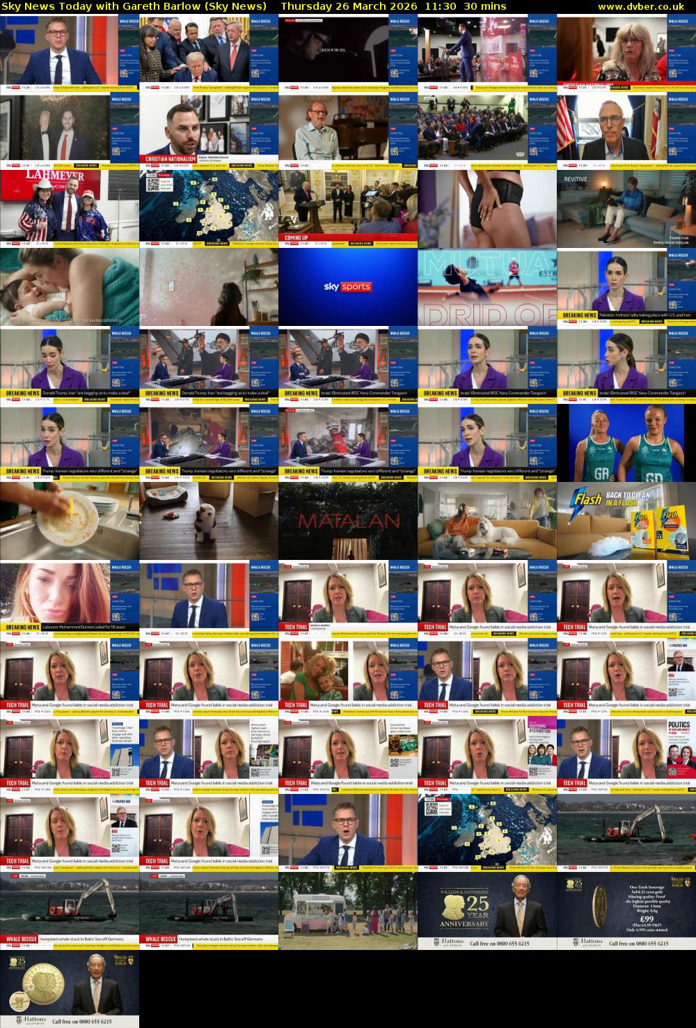 Sky News Today with Gareth Barlow (Sky News) Thursday 26 March 2026 11:30 - 12:00