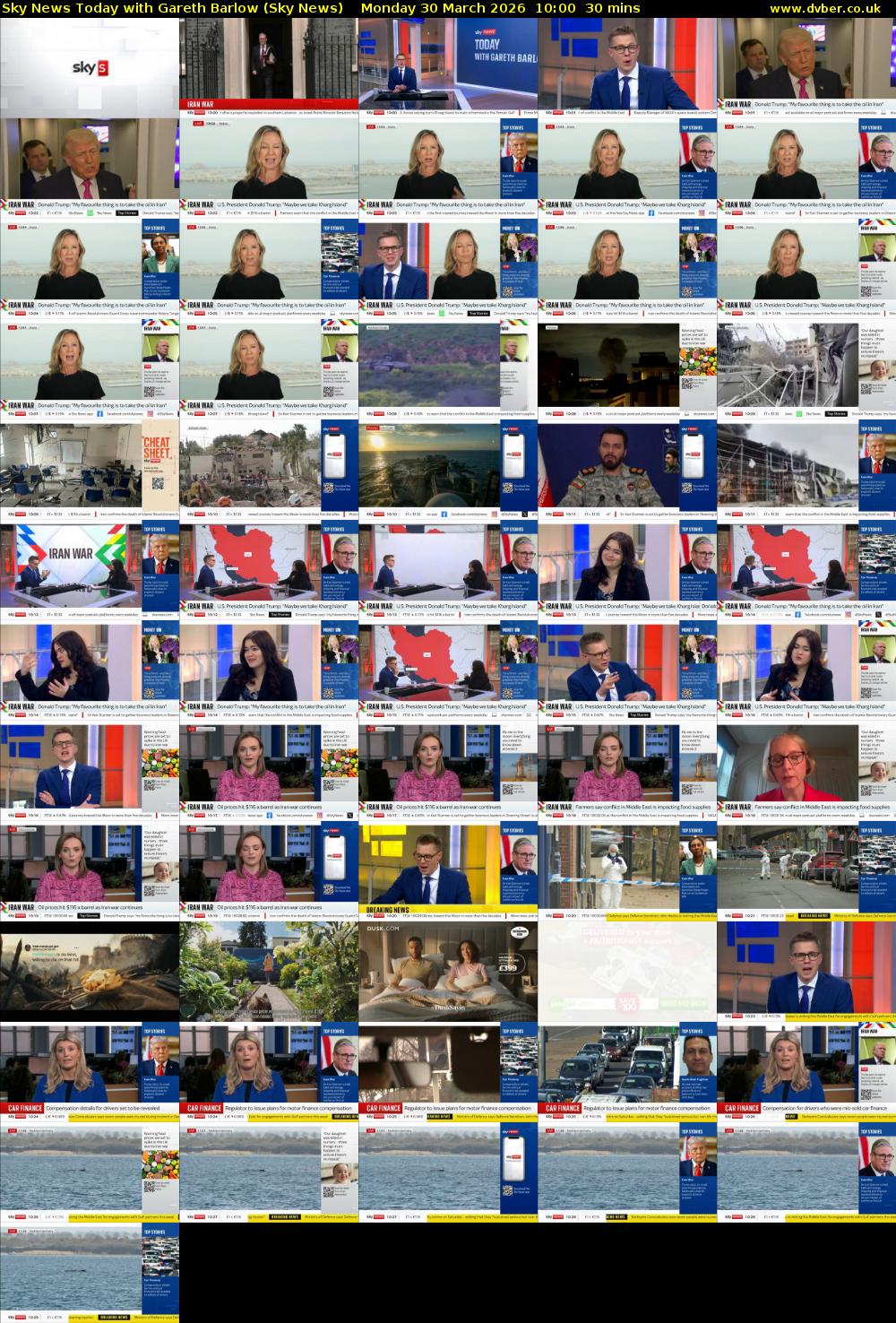 Sky News Today with Gareth Barlow (Sky News) Monday 30 March 2026 10:00 - 10:30