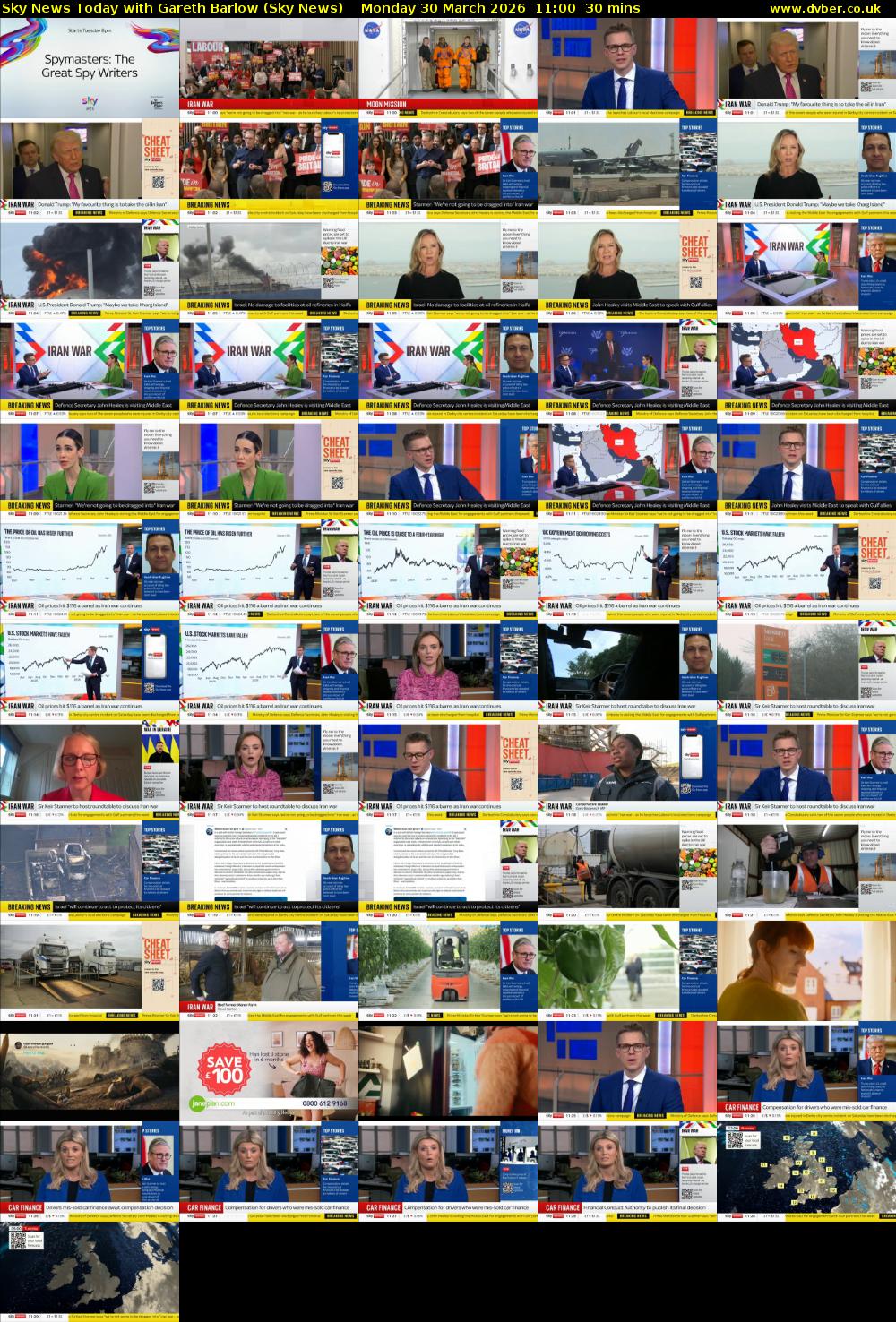 Sky News Today with Gareth Barlow (Sky News) Monday 30 March 2026 11:00 - 11:30