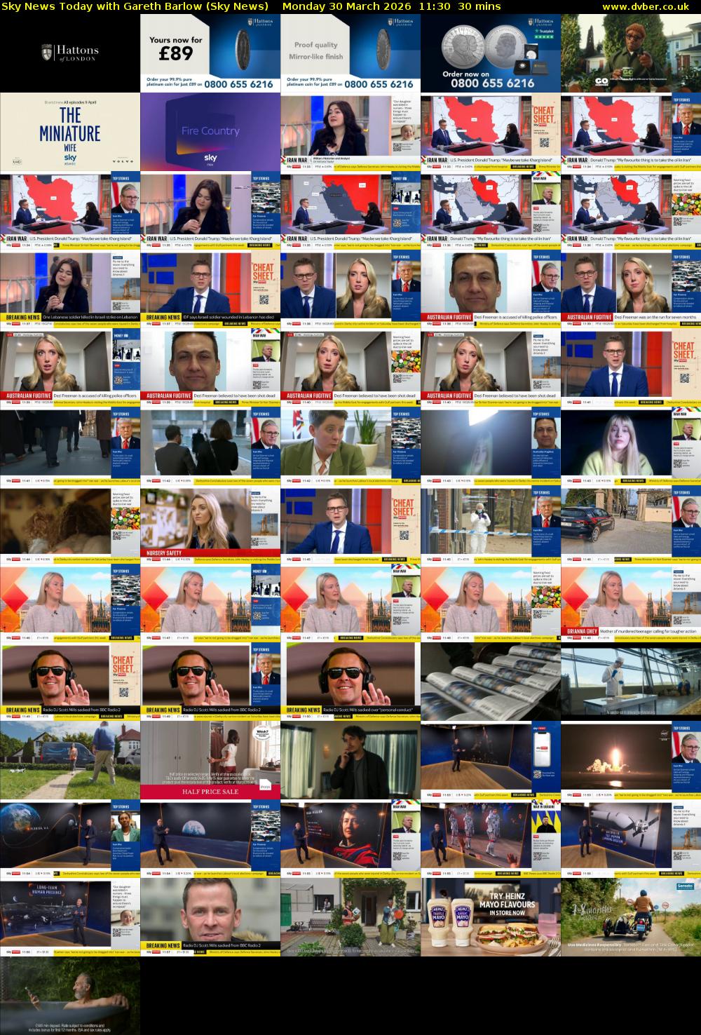 Sky News Today with Gareth Barlow (Sky News) Monday 30 March 2026 11:30 - 12:00