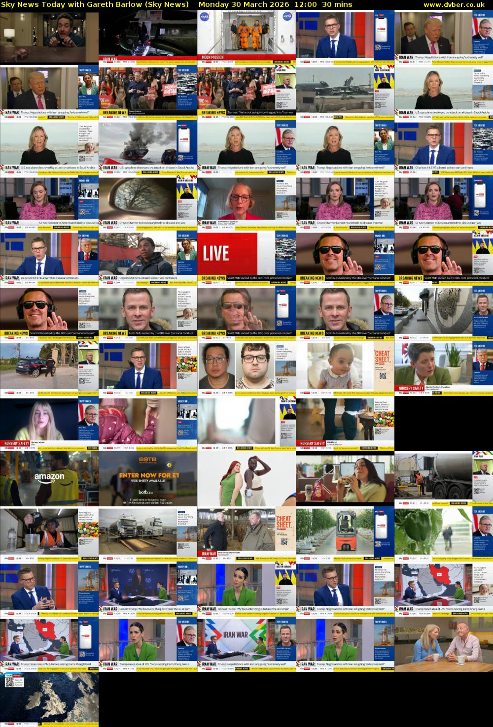 Sky News Today with Gareth Barlow (Sky News) Monday 30 March 2026 12:00 - 12:30