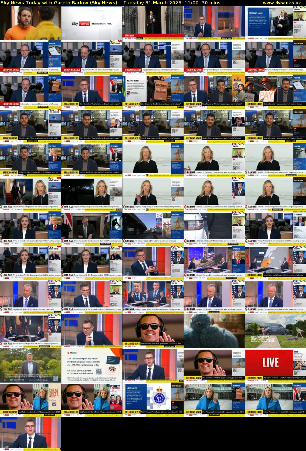 Sky News Today with Gareth Barlow (Sky News) Tuesday 31 March 2026 11:00 - 11:30
