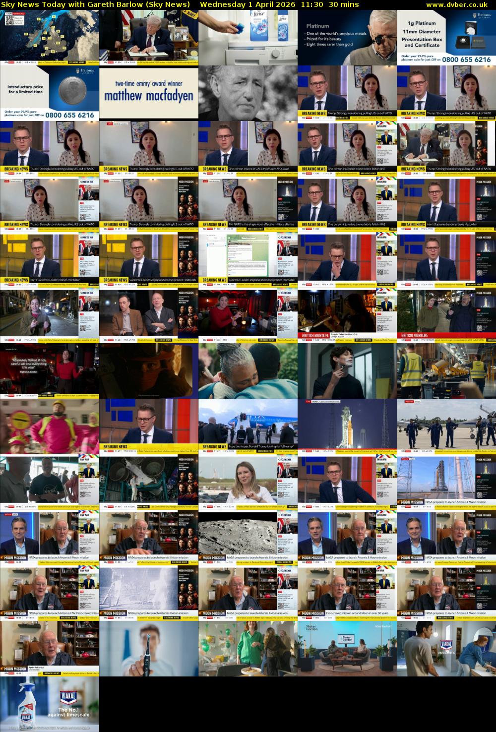 Sky News Today with Gareth Barlow (Sky News) Wednesday 1 April 2026 11:30 - 12:00