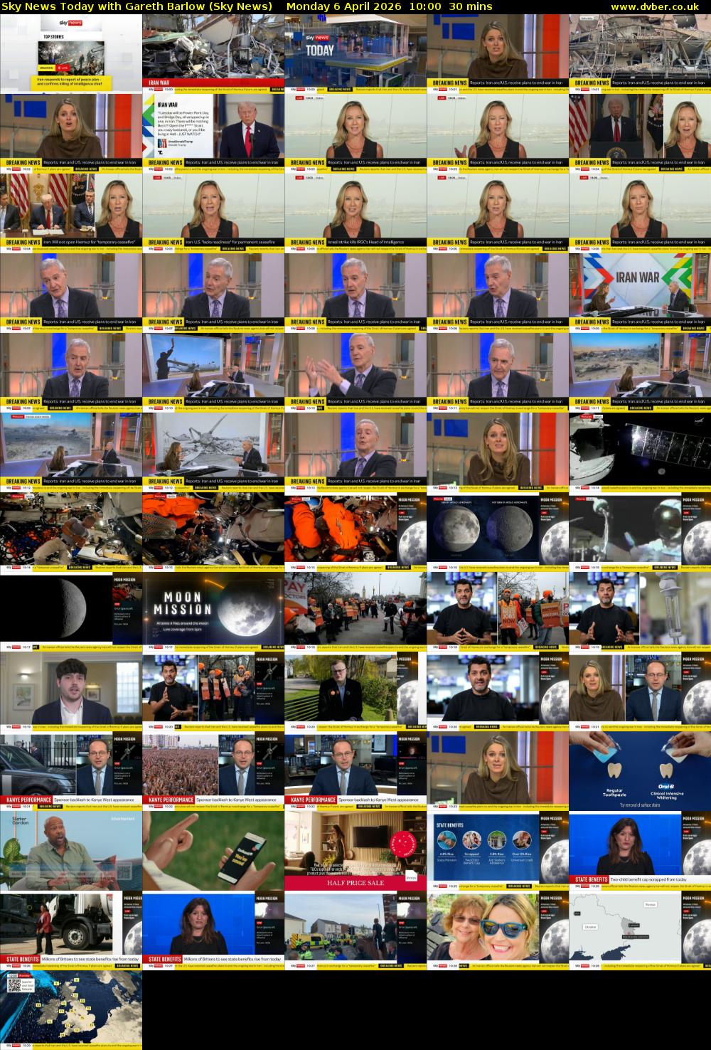 Sky News Today with Gareth Barlow (Sky News) Monday 6 April 2026 10:00 - 10:30