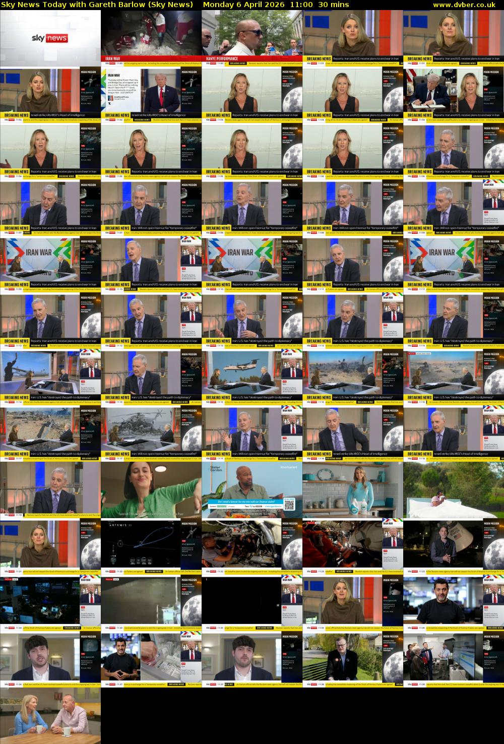 Sky News Today with Gareth Barlow (Sky News) Monday 6 April 2026 11:00 - 11:30