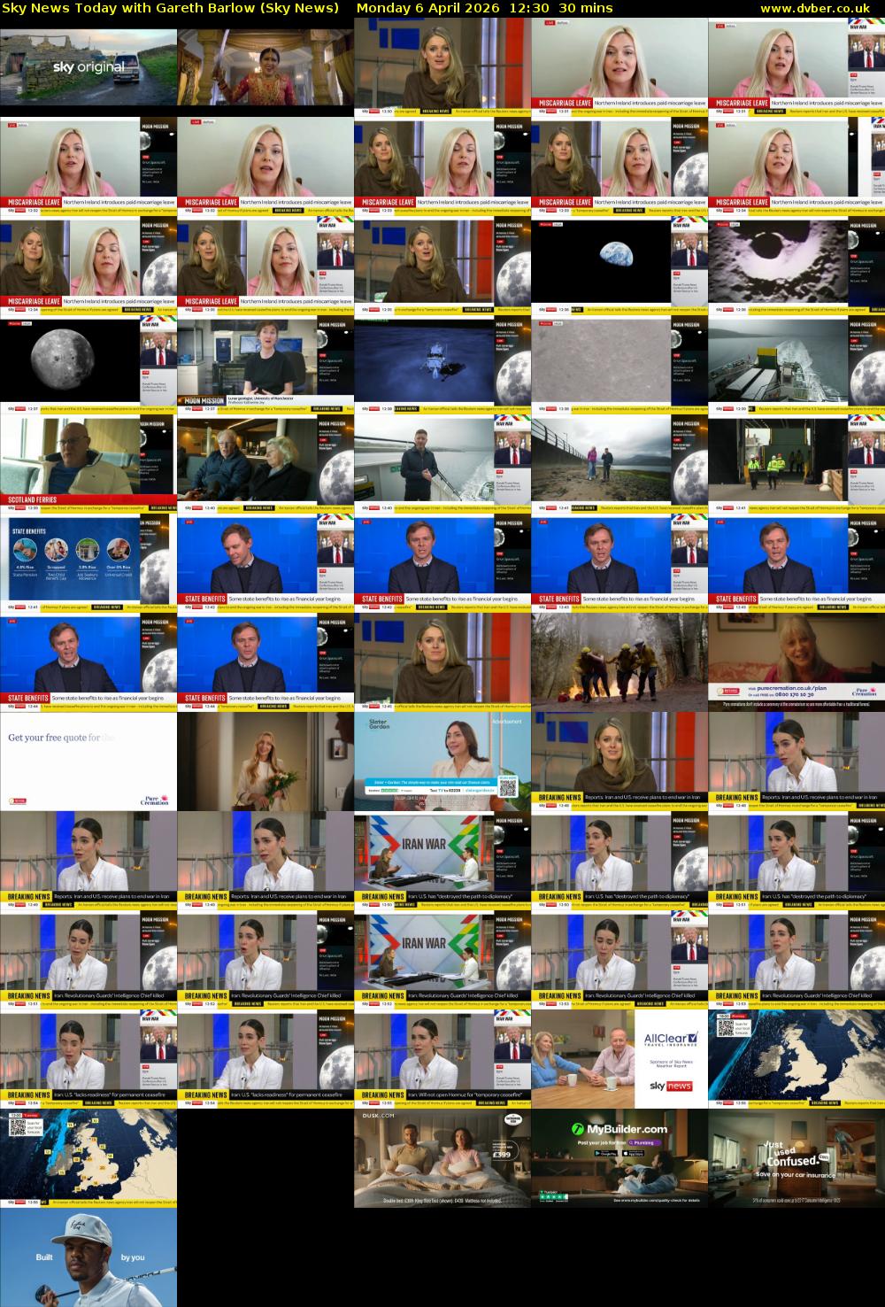 Sky News Today with Gareth Barlow (Sky News) Monday 6 April 2026 12:30 - 13:00