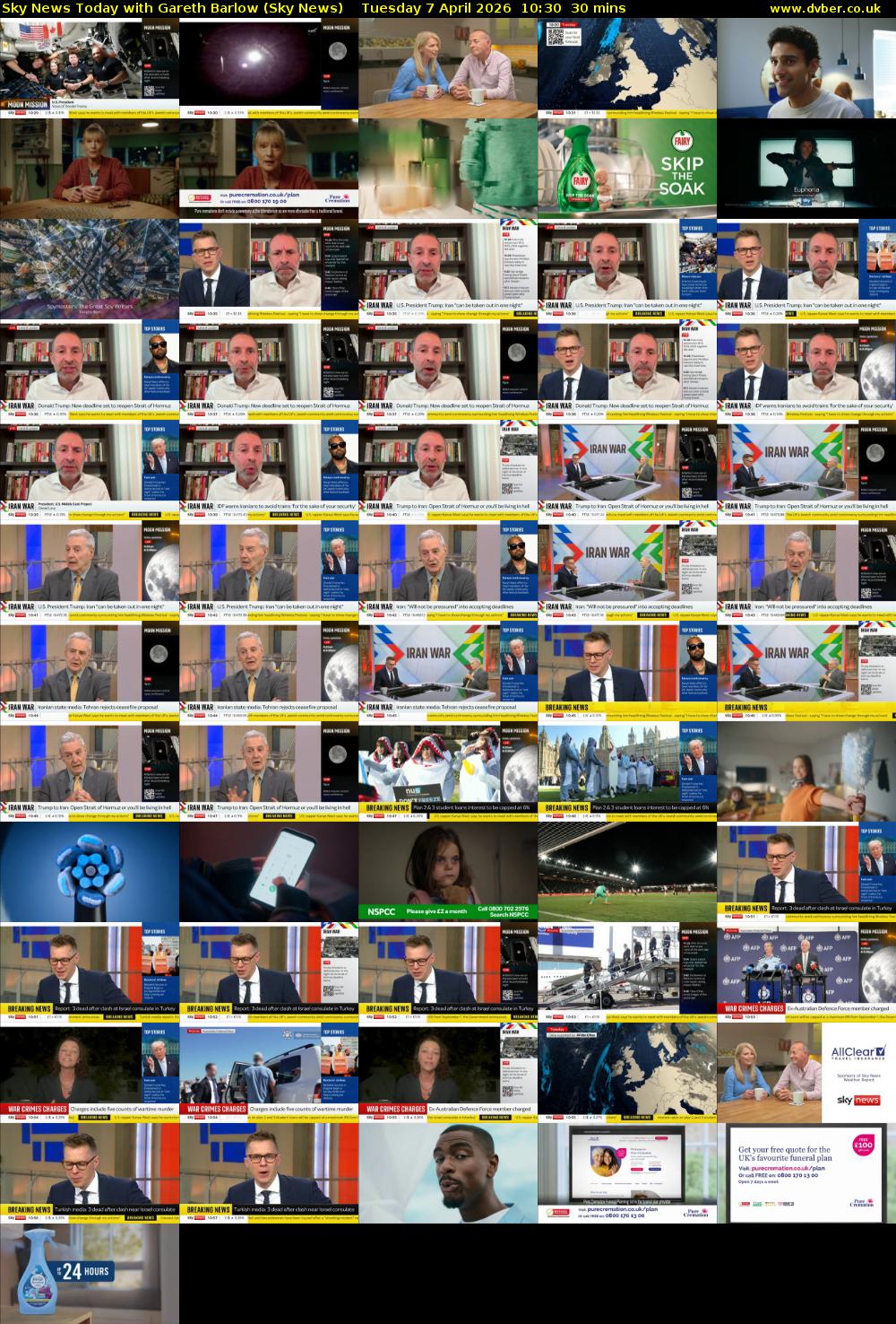 Sky News Today with Gareth Barlow (Sky News) Tuesday 7 April 2026 10:30 - 11:00