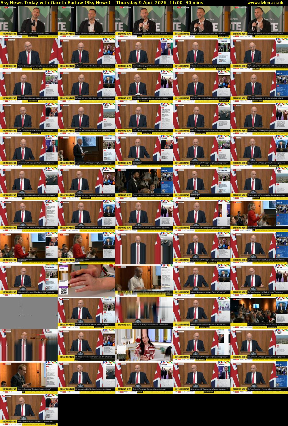 Sky News Today with Gareth Barlow (Sky News) Thursday 9 April 2026 11:00 - 11:30