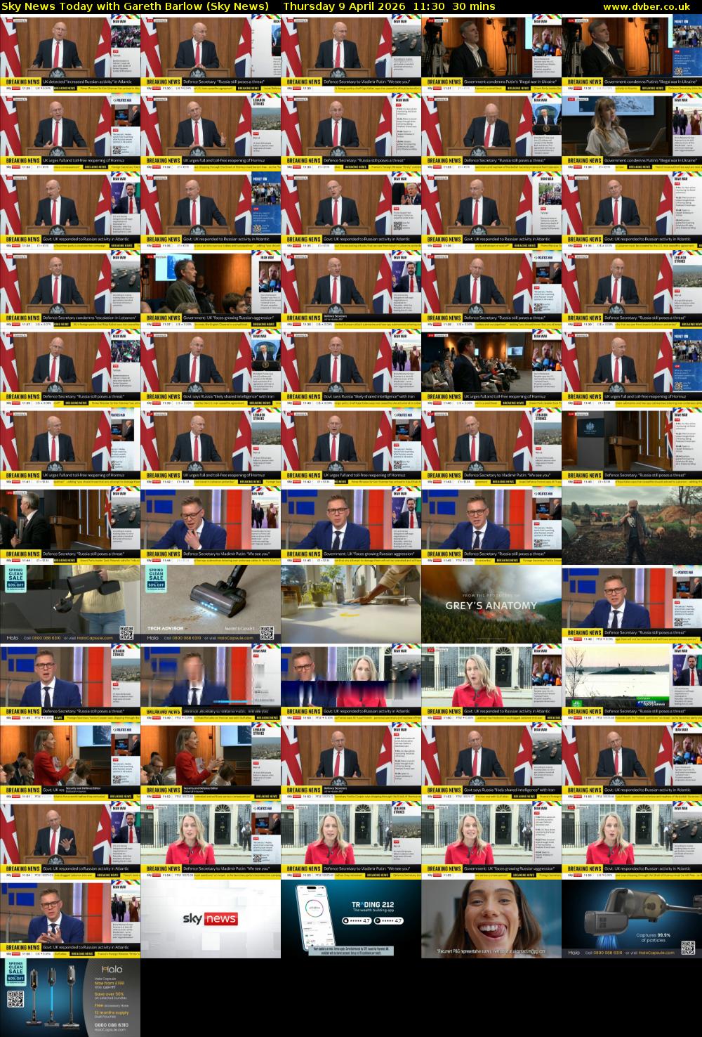 Sky News Today with Gareth Barlow (Sky News) Thursday 9 April 2026 11:30 - 12:00