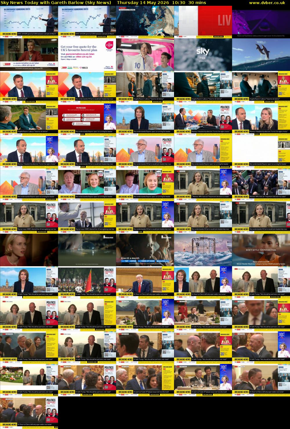 Sky News Today with Gareth Barlow (Sky News) Thursday 14 May 2026 10:30 - 11:00